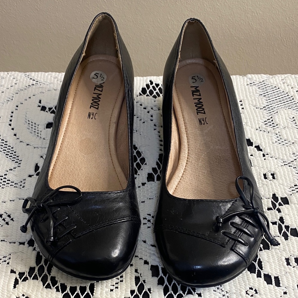 Miz Mooz nyc Paula Women's Black Leather shoes